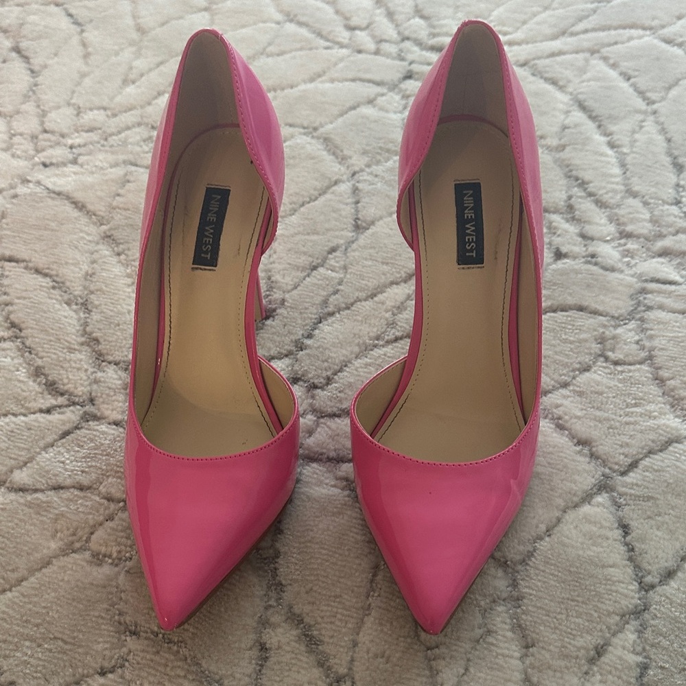 Nine West Hot Pink Pointed Heels - Picture 5 of 14